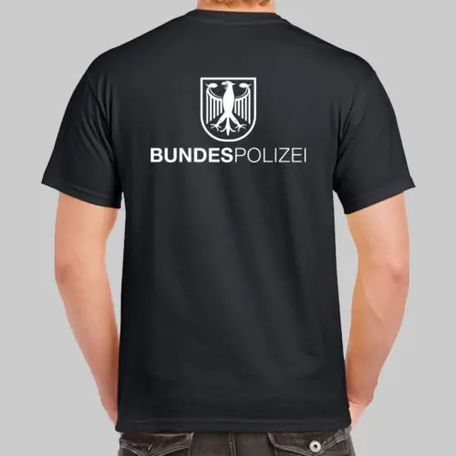 Лидер продаж 2019 модная черная футболка с логотипом немецкой ФК-полиции бунполизе