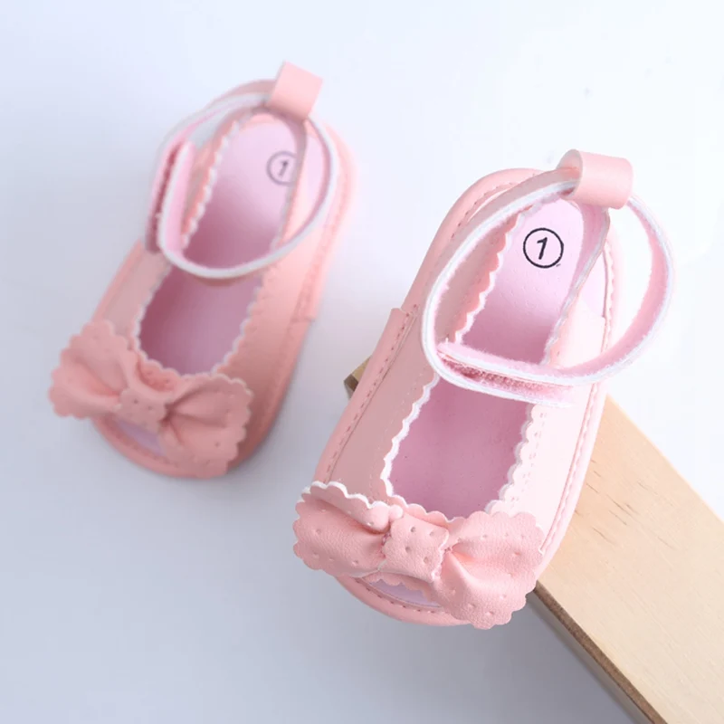 Детские цветок розы Обувь для девочек принцесса Leopard новорожденных Prewalker мягкая