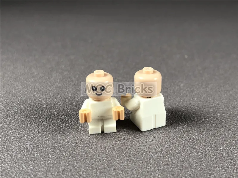 3 шт./лот MOC кирпичи Сделай Сам Детский/младенческий белый корпус с руками
