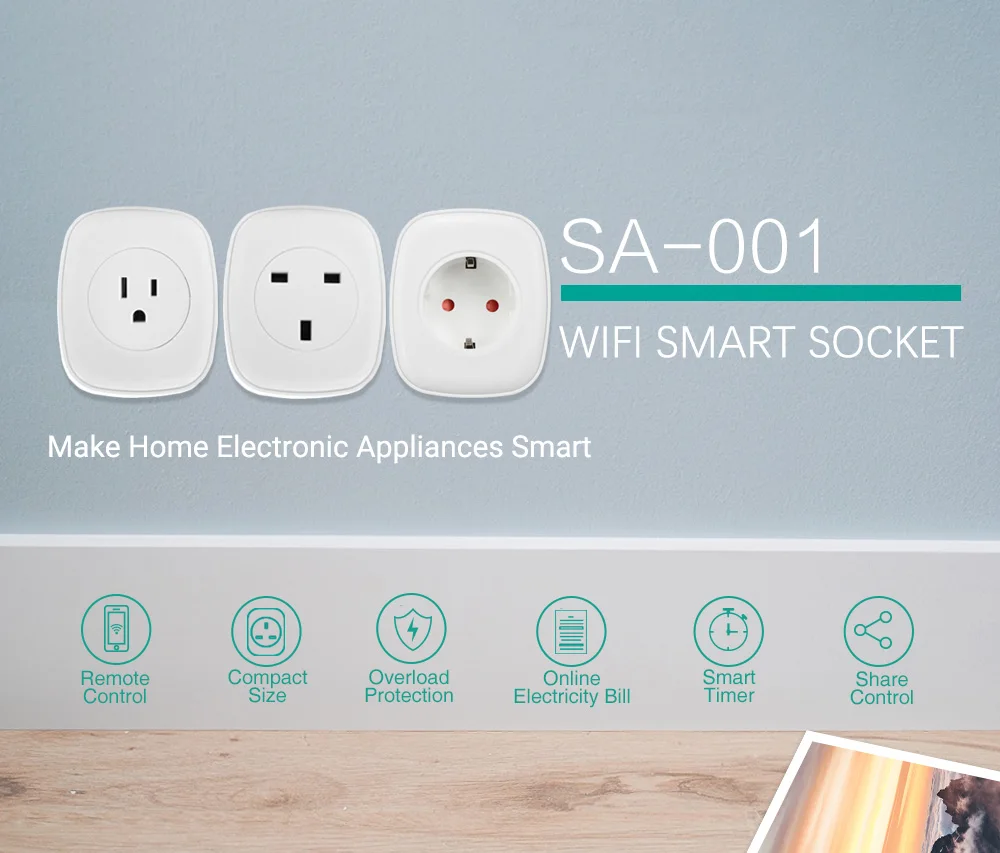 Lonsonho eWeLink Wi-Fi Smart Plug умная розетка ЕС США штепсельная вилка австралийского