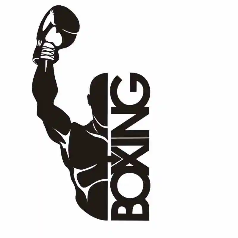 Боксерский клуб Муай Тай тхэквондо каратэ стикер Kick Play автомобиль наклейка Бесплатные боевые плакаты виниловые нападающие Наклейки на стены Декор