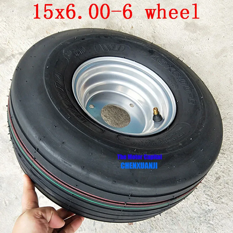 15X6. 00-6 для 168CC Karting Go Kart обод колеса мотоцикла с бескамерная шина хорошего качества