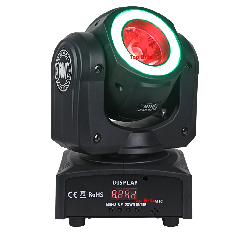 8 шт. 60 Вт RGBW Четырехцветные мини светодиодные движущиеся фары DMX 512 LED Dj с эффектом