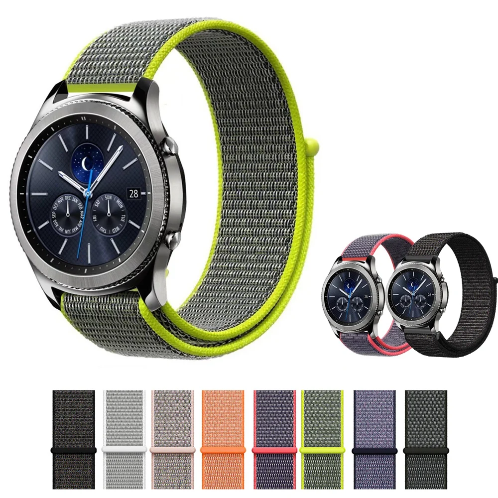 22 мм Спортивная петля браслет для samsung gear s3 frontier/классический ремешок часов умные