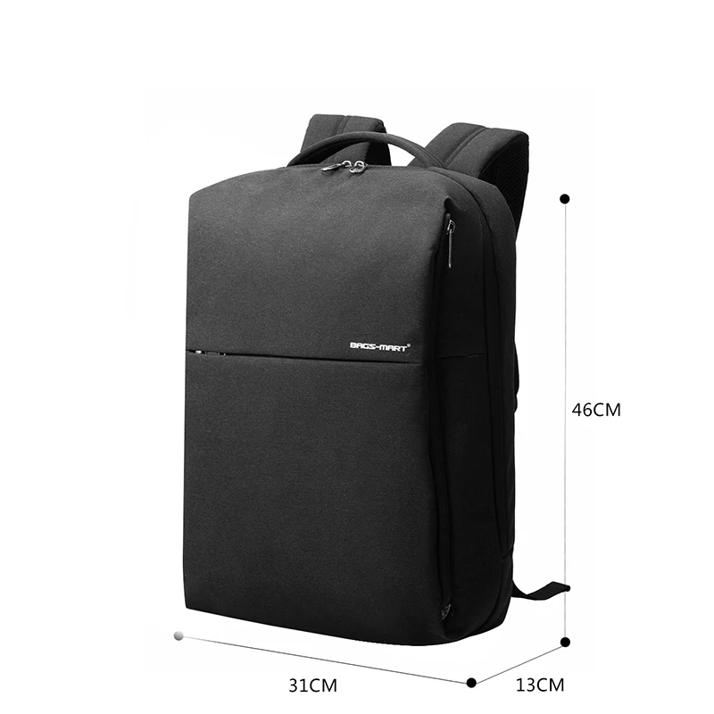 Мужские легкие рюкзаки BAGSMART для ноутбука 15 дюймов нейлоновые модные деловые