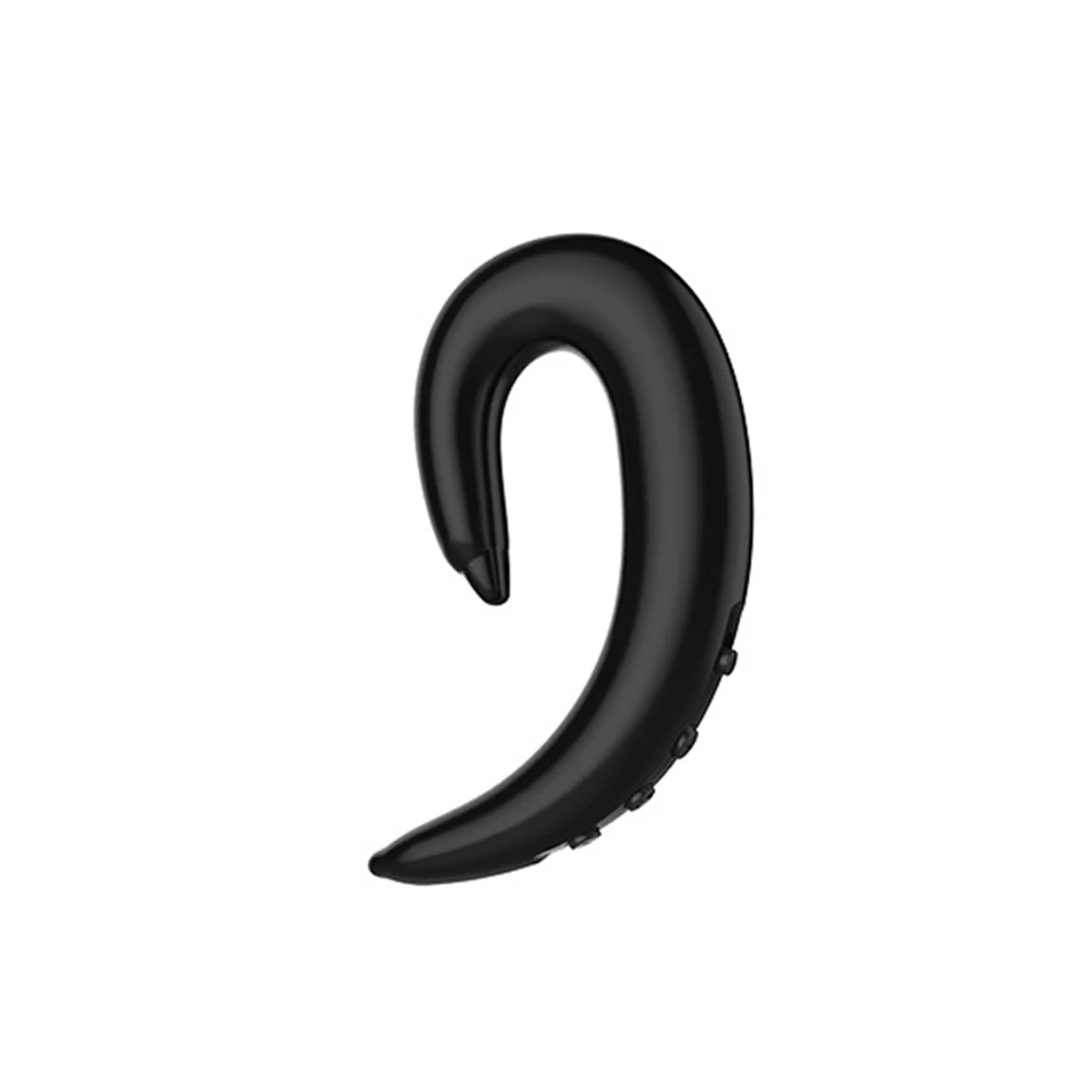 Новые беспроводные наушники, Bluetooth наушники, ушные крючки, безболезненная гарнитура для iPhone, Xiaomi, samsung, наушники для костной проводимости, Bluetooth - Цвет: Черный