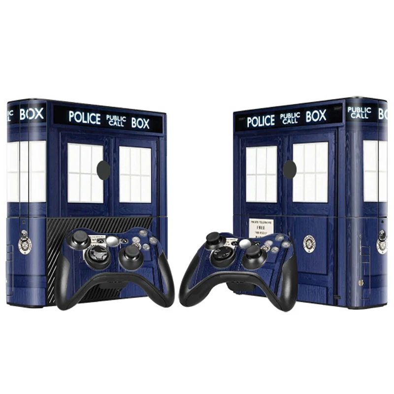 Наклейка из кожи Doctor Who Tardis наклейка для консоли Xbox 360 E и контроллеров s Xbox360