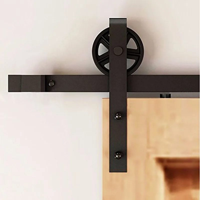 Мм 3050 1500 мм винтажный черный стальной одиночный сарай дверь дерево металлическая