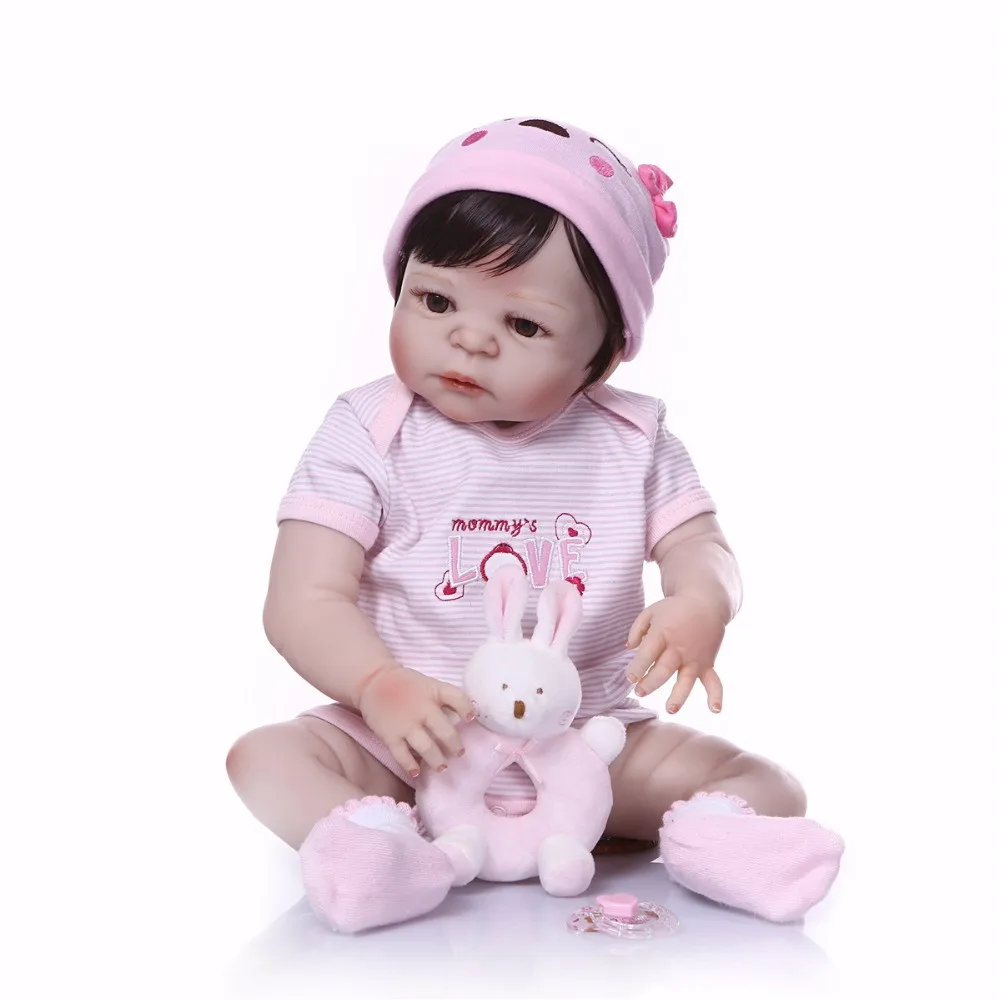 Новый стиль lol 22 дюймов 57 см Bebely Reborn куклы младенца полный Lifelike Силиконовые