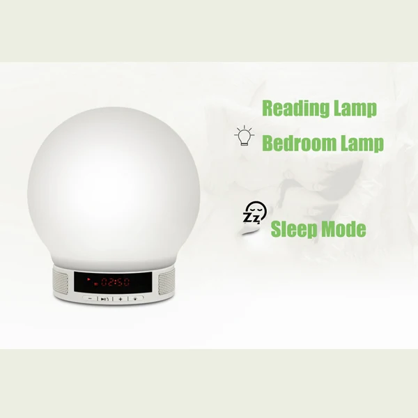 2015 New Arrival Romantic Lighting Bluetooth Speaker with Smart Alarm Clock table lamp | Освещение