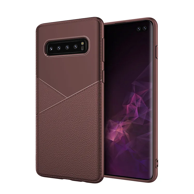 100 шт DHL Ультратонкий Мягкий ТПУ ударопрочный чехол для samsung Galaxy Note 10 Plus S10 S10+ S10e - Цвет: Brown