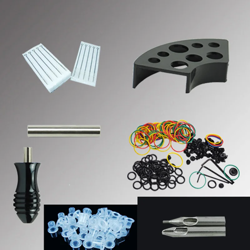 OPHIR полный набор для тату лайнер шейдер машина пистолет 7 видов цветов игла чернил