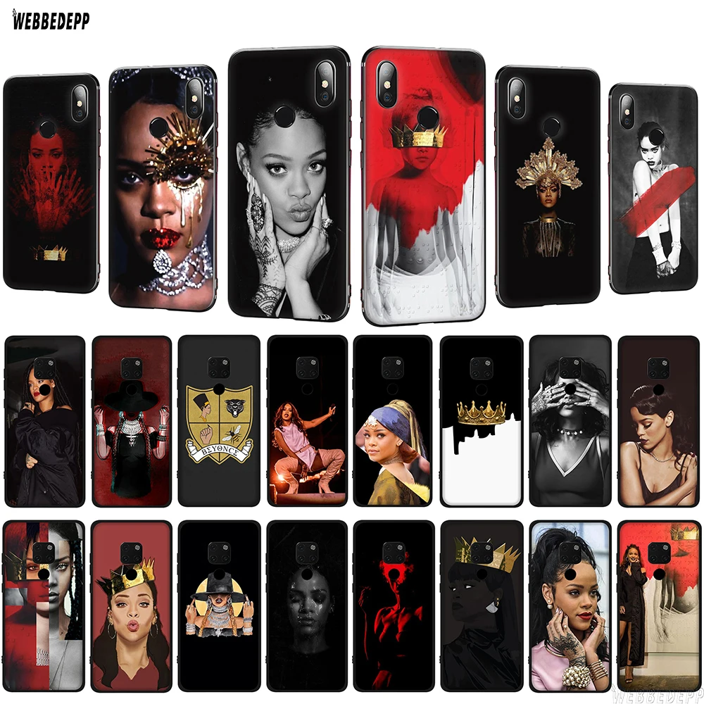 WEBBEDEPP королева Рианна ТПУ чехол для Huawei P10 P20 P30 Lite Pro Mate 10 20 P Smart 2019 мягкий |
