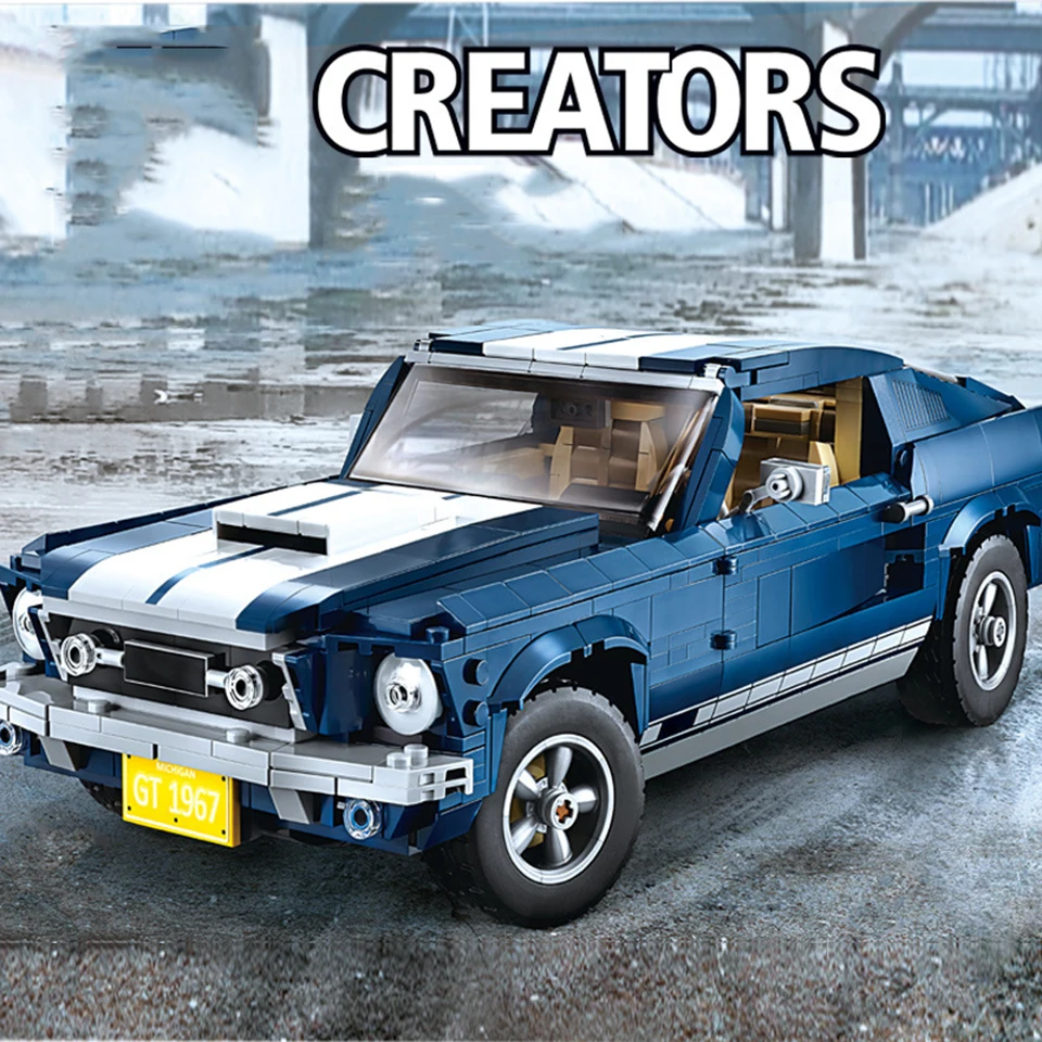 Фото Forded Mustanged Creator Expert Technic совместимый 10265 набор строительных блоков Кирпичи в сборе Forded Mustanged Creator Expert Technic совместимый 10265 набор строительных блоков Кирпичи в сборе