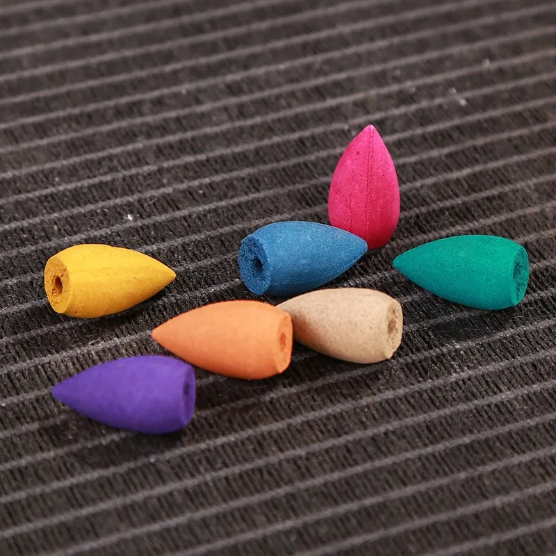 Hot 40 Pcs Meditation Incense Bullet Tibetan aromatizador Natural Herbs lavender Osmanthus Sakuras Smoke Cone Backflow Incenses | Дом и сад
