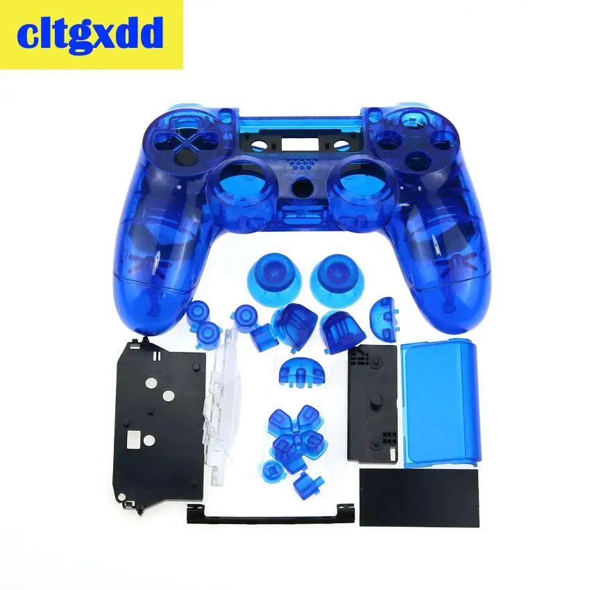 cltgxdd Transparent Matte Full Housing Gamepad Shell Case Buttons Replacement Parts for Sony PS4 Controller housing | Электроника