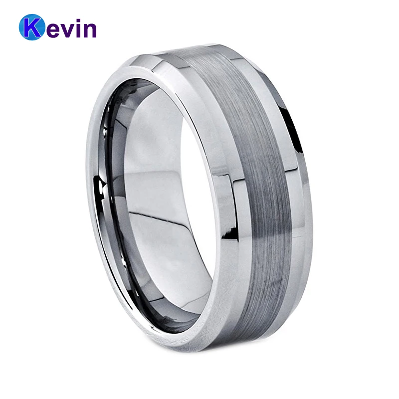 8 мм для мужчин и женщин свадебные кольца из вольфрама кольцо с центральной