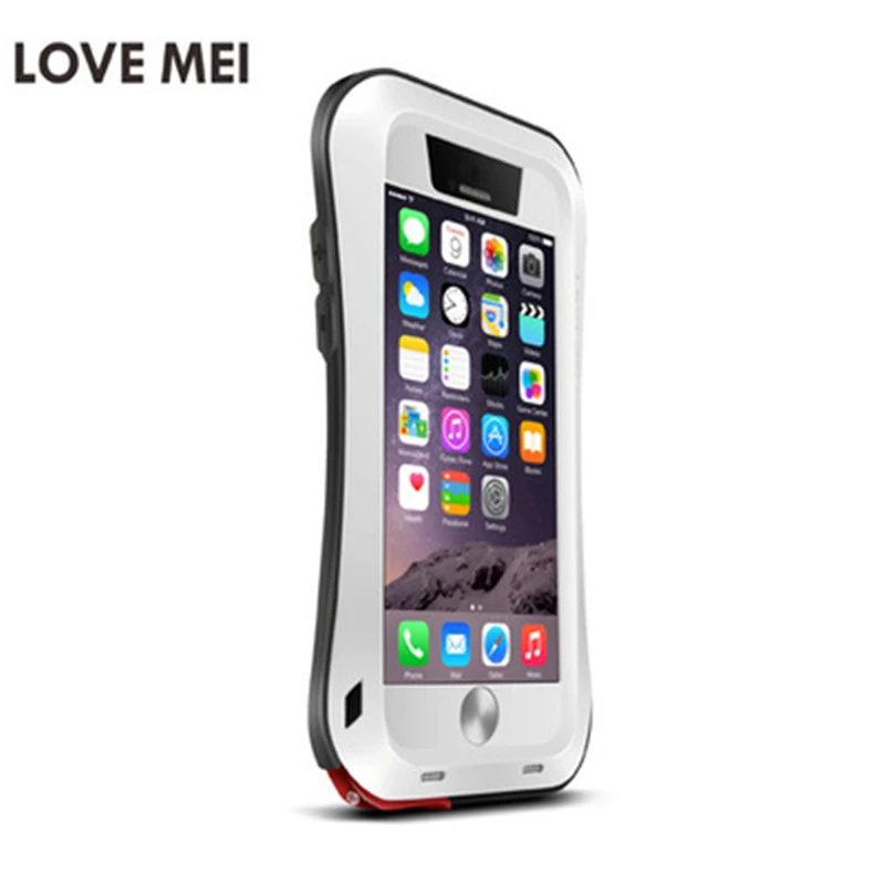 

LOVE MEI Small Waist Armor Metal Case For iPhone 6s Plus Metal Aluminum Cover For iPhone 6s Water/Shock/Rain Proof Phone Case
