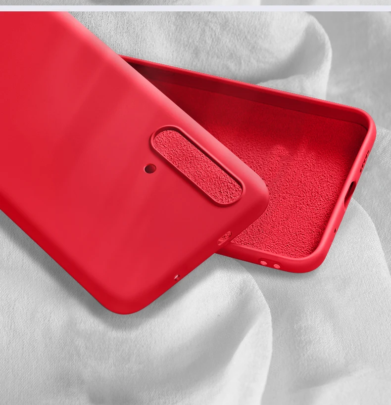 Для honor 20 Pro жидкий силиконовый мягкий чехол для honor 20 Pro honor 20 Lite чехол оригинальная Жидкая силиконовая Резина ТПУ чехлы Coque - Цвет: Красный