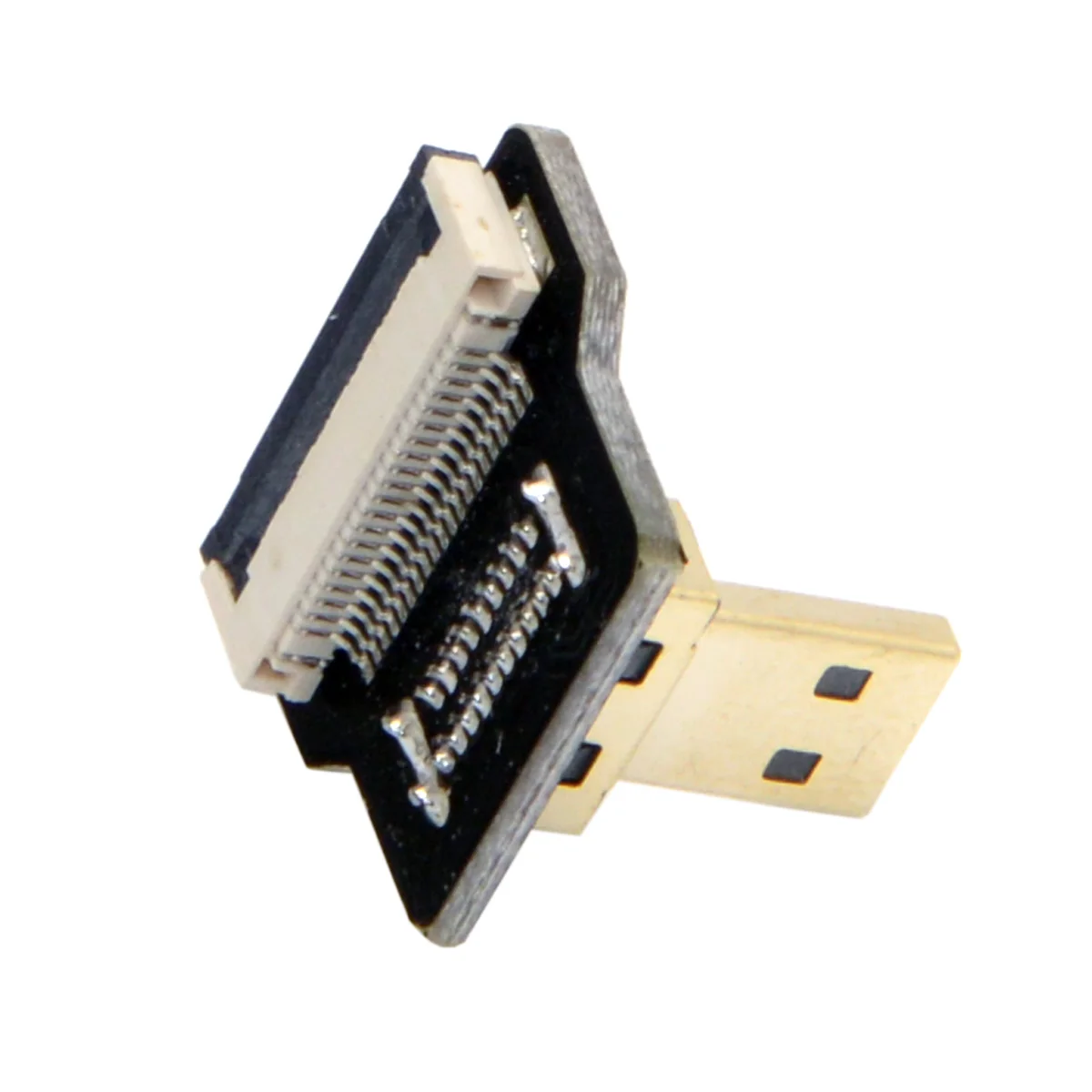 CY CYFPV Micro HDMI-совместимый тип D Папа 90 градусов вниз угловой разъем для FPV HDTV