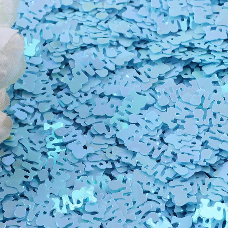 Light blue Блестящие Блестки с надписью Love 10 г 14 мм, свободные блестки с пайетками для дизайна ногтей, рукоделие, свадебное украшение, lentejuelas para manualidades - Цвет: Light blue