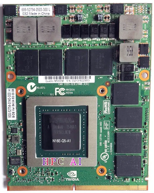 

Quadro M5000M 1JY2V YM9KW graphics card Warranty 1 year
