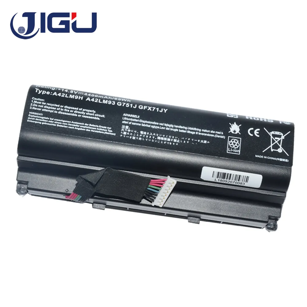 Аккумулятор JIGU A42LM93 A42LM9H A42N1403 для ASUS G751 G751J G751JM G751JT G751JY GFX71 GFX71JM GFX71JT 8