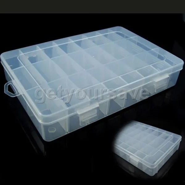 Прозрачный Регулируемый органайзер для ювелирных изделий и бусин контейнер