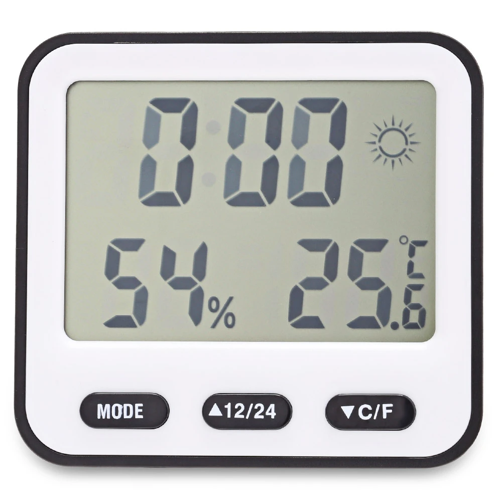 Метеостанция Будильник высокой точности ЖК Цифровой термометр гигрометр