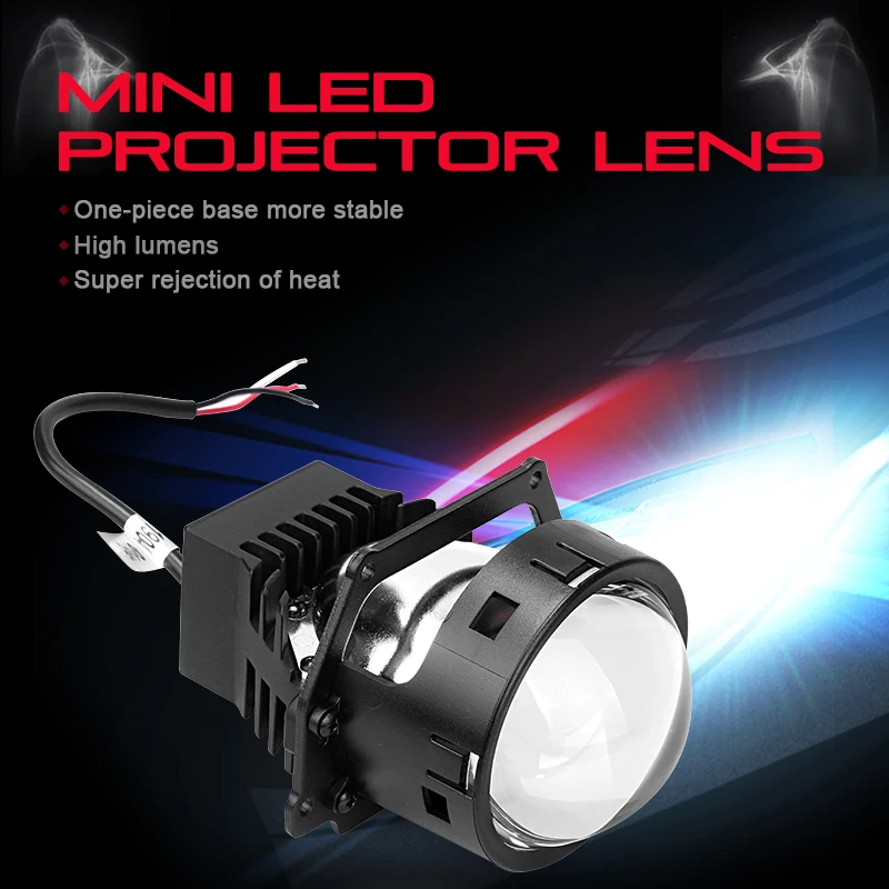 HLXG 2pcs LED Car Headlight Bi-xenon Auto styling 20000LM D1S D2s Headlamp Projector Lens Replace For Hella 3R G5 5 Retrofit | Автомобили