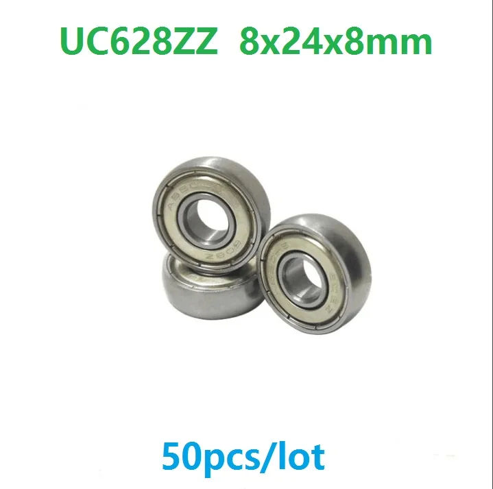 50pcs/lot UC628ZZ 8x24x8 mm Car sliding door pulley spherical bearings arc track bearing 8*24*8mm |