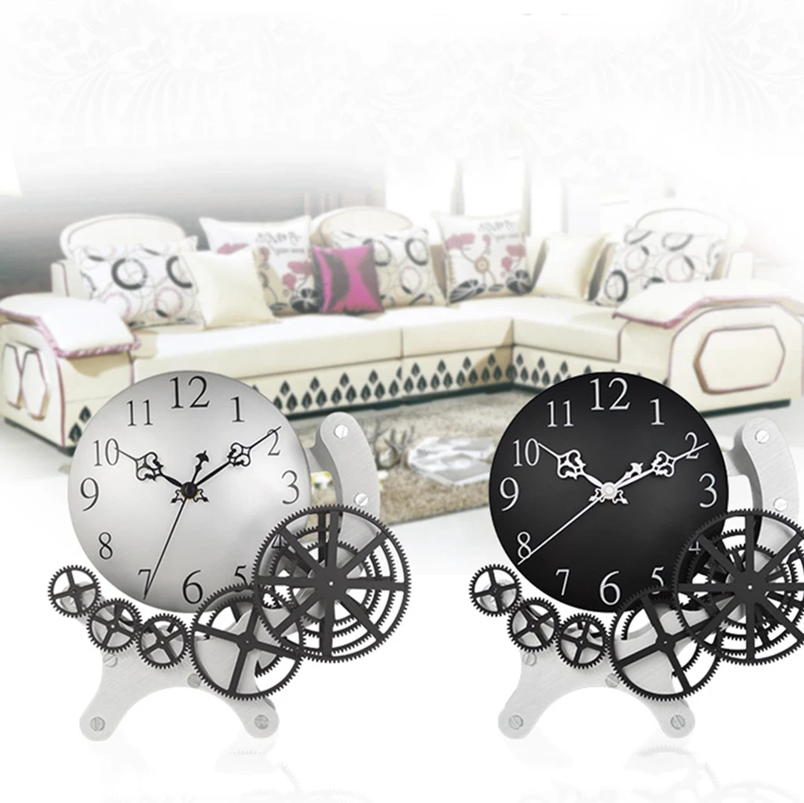 Креативные настенные часы для гостиной современный дизайн с механизмом скрытые