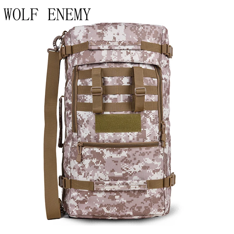 Goedkoop 60L Outdoor Tassen Multifunctionele Militaire Tactische Rugzak Wandelen Camping Trekking Schoudertas Sporttassen