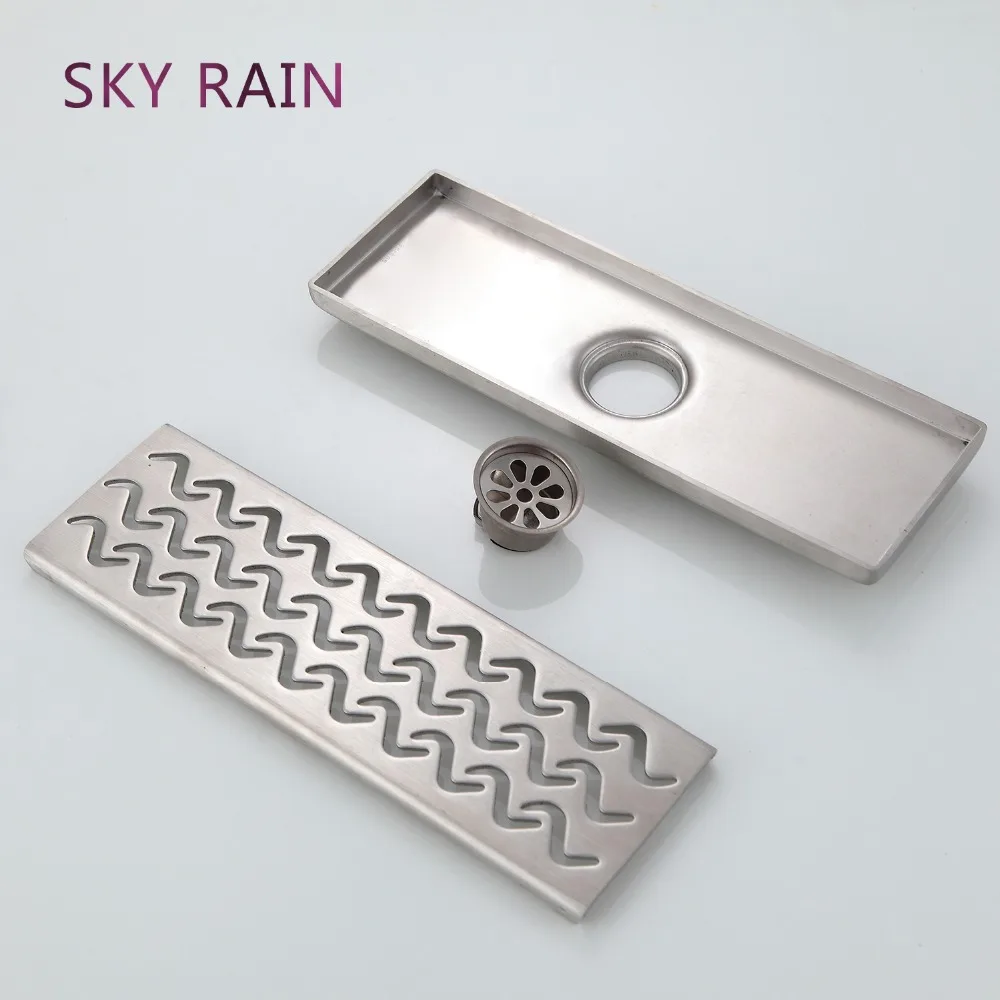 SKY RAIN высококачественный линейный Слив для душа из нержавеющей стали 304 с защитой