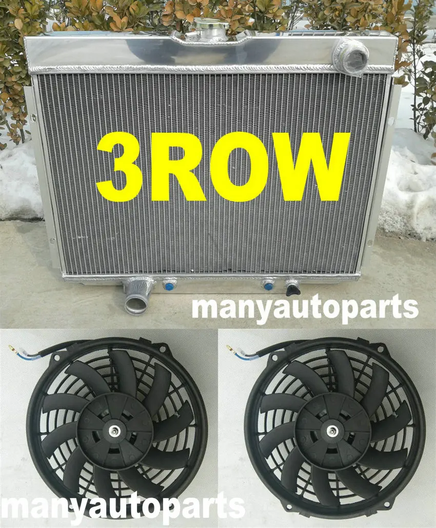 Алюминиевый радиатор и вентилятор 16 дюймов 67 68 69 70 для Ford Mustang / Mercury Cougar/XR7/Torino 1967