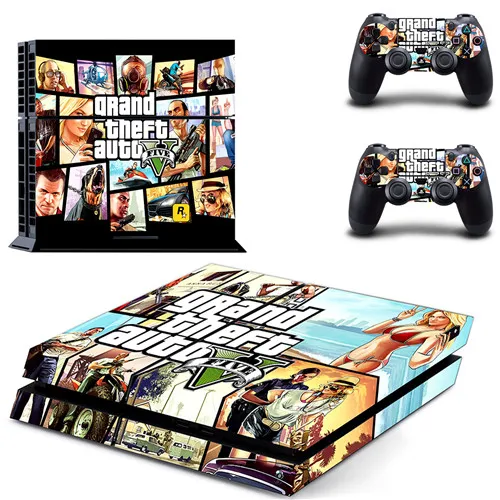 DPTM1818 Grand Theft Auto V GTA5 наклейка для PS4 виниловая наклейка, стикер для консоли sony Playstation 4 и 2 контроллера наклейка для PS4 наклейка - Цвет: DPTM1818