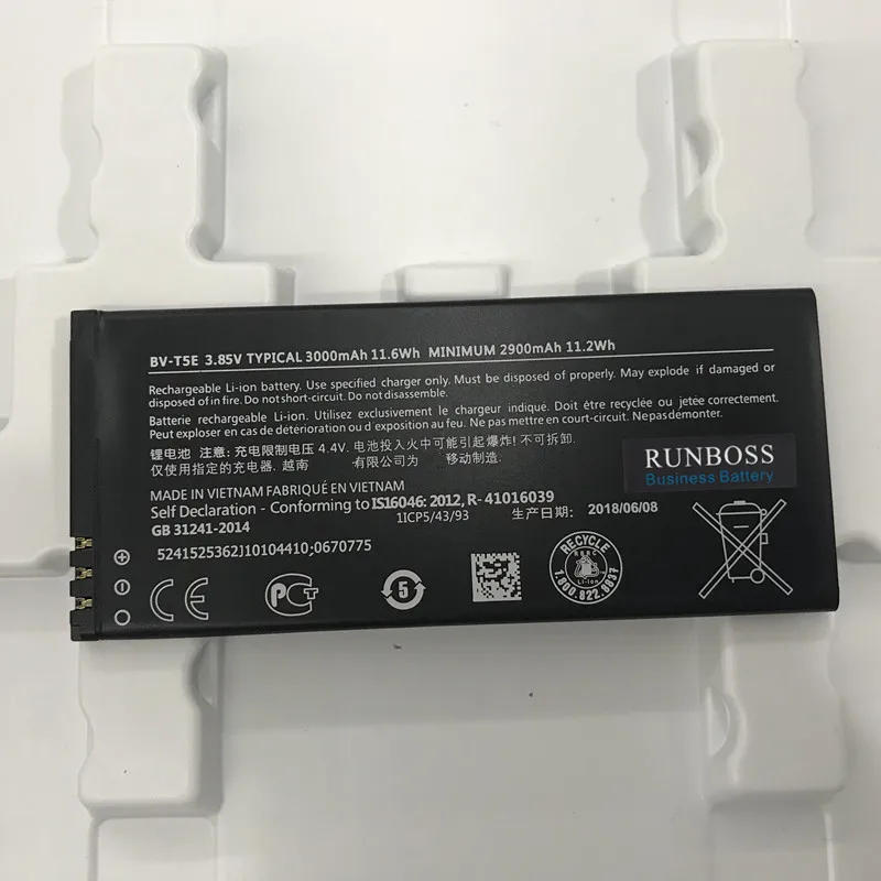 Оригинальная качественная аккумуляторная батарея BV-T5E BVT5E для Microsoft Lumia 950 |