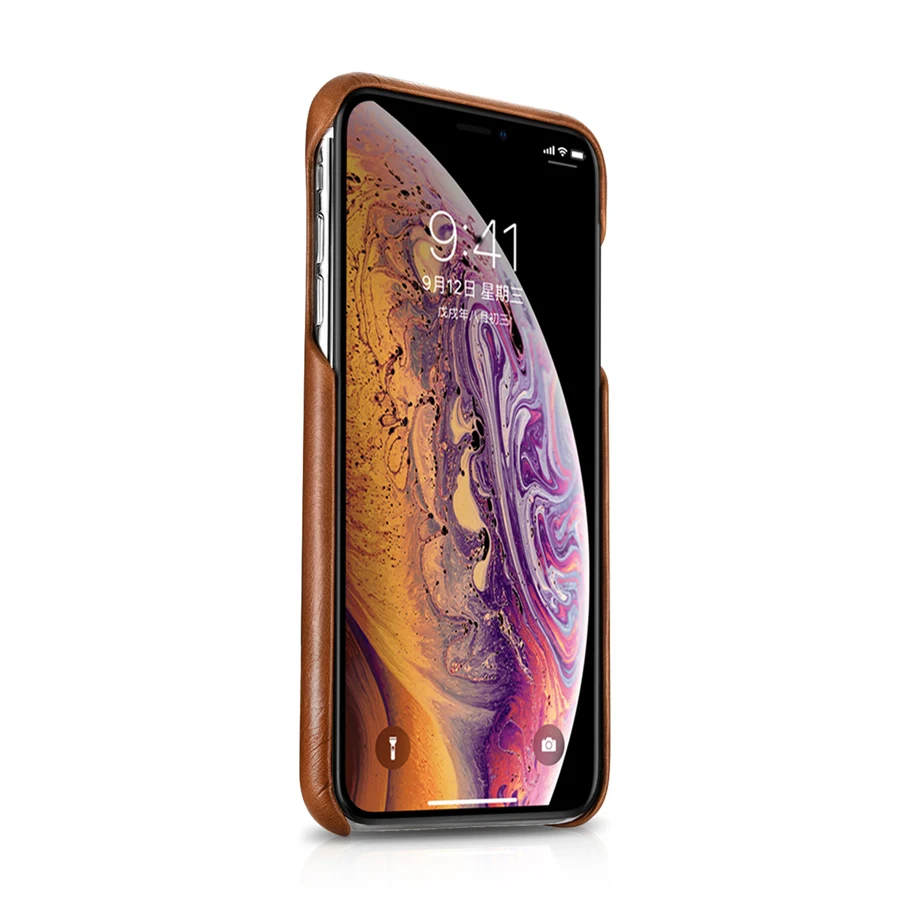 Icarer, чехол из натуральной кожи для iPhone XS MAX, чехол, винтажная задняя оболочка для Apple iPhone XS MAX, тонкий чехол для сотового телефона s