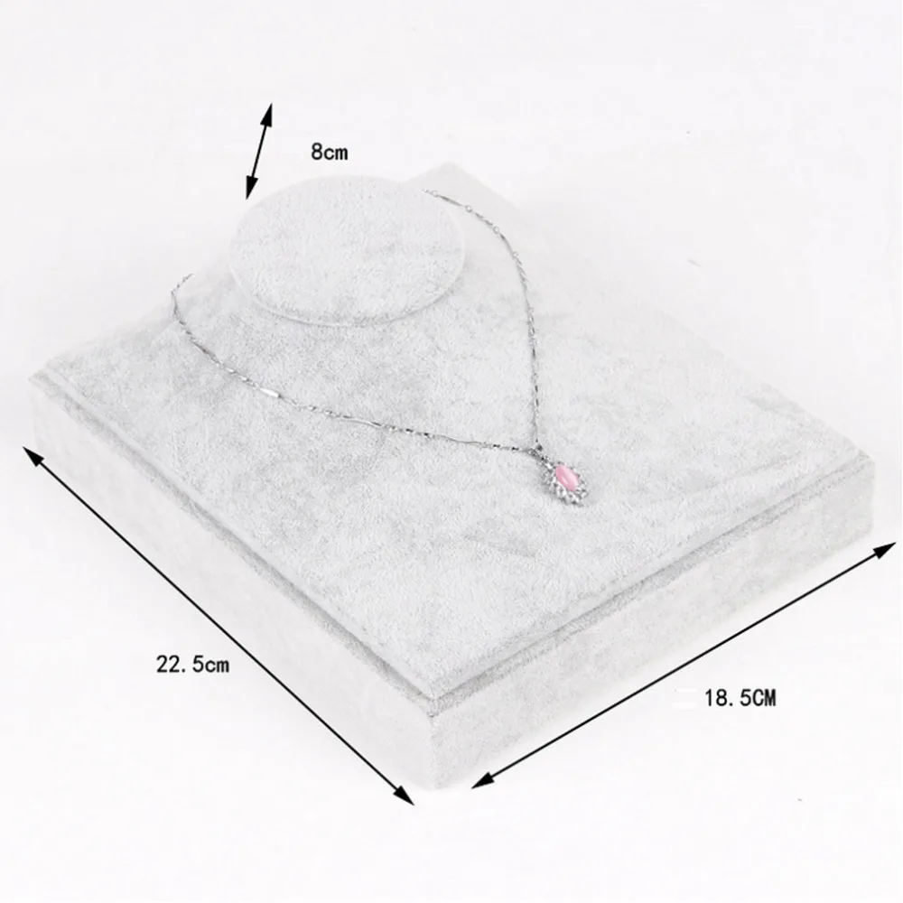 

2016 Free Shipping Hot Sale Velvet 22.5*18.5*8cm Necklace Jewelry Pendant Display Stand Holder Show Decorate Retail