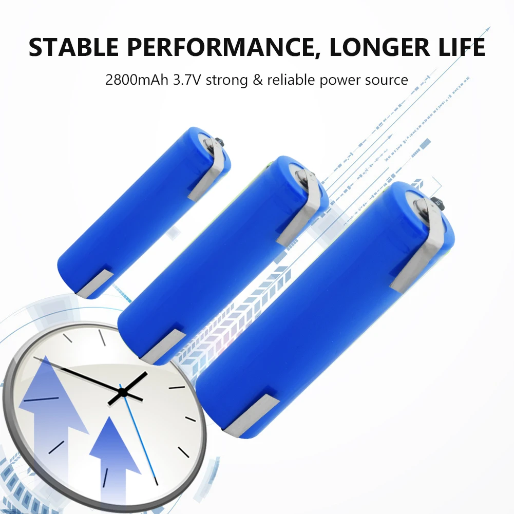 18650 литиевая батарея 2800mAh 3,7 V перезаряжаемая электронная сигарета батареи Сварка никелевый лист bateria для фонарика