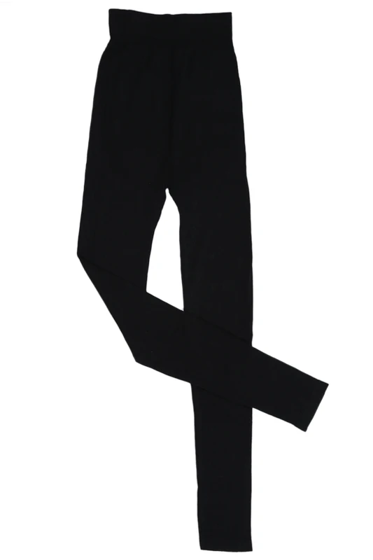 Women Round Neck Thermal Set Winter Tops&ampPants Long Johns Pajama Sets Black | Женская одежда