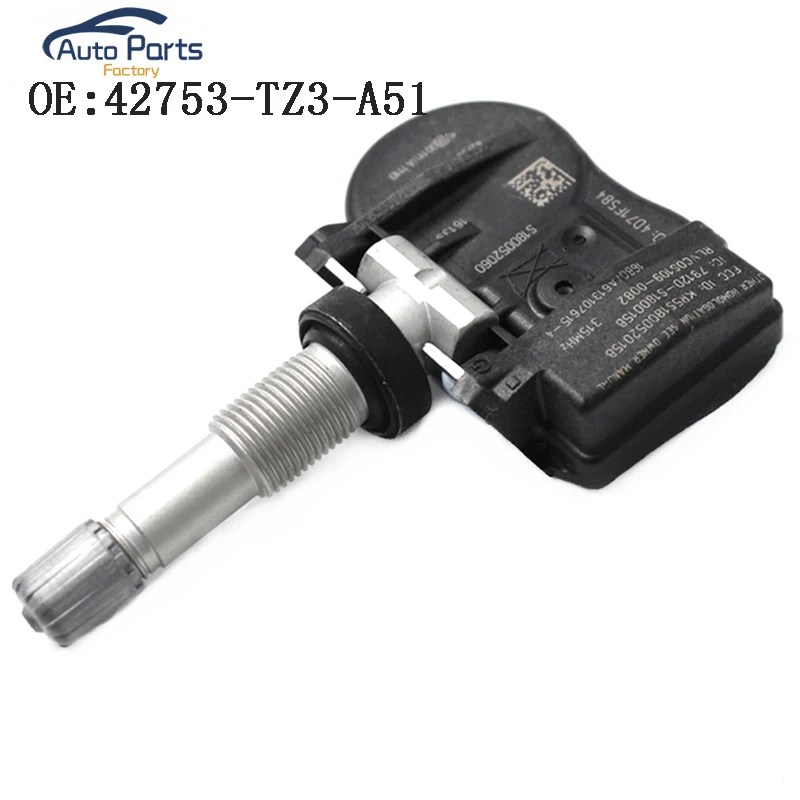 Датчик давления в шинах TPMS для Honda Acura TLX ILX RDX MDX 42753-TZ3-A51 42753TZ3A51 315 МГц