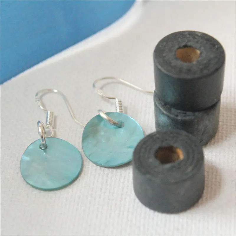 925 Silver Natural Pearl Shell Round Dangle Earrings Free Shipping | Украшения и аксессуары