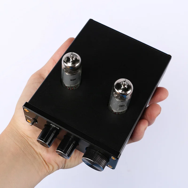 Высокое качество 6J1 6J3 6K4 вакуумный ламповый усилитель HiFi двухканальный с высокими басами регулятор громкости T0163