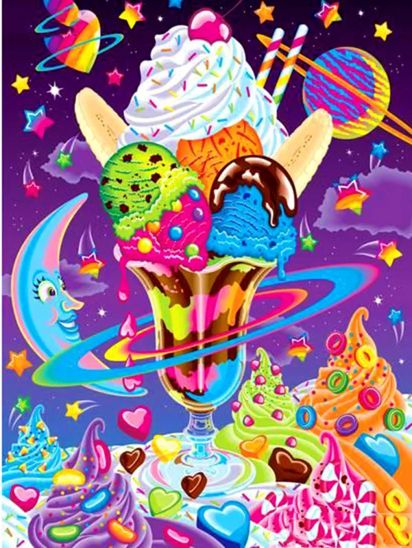 

Full Square/Round Drill 5D DIY Diamond Painting "Cartoon ice cream" Embroidery Cross Stitch 5D Home Decor Gift