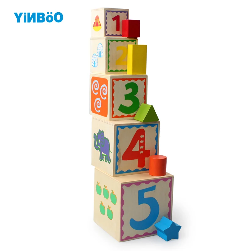 Детские деревянные игрушки модели и строительные строительный блок формы