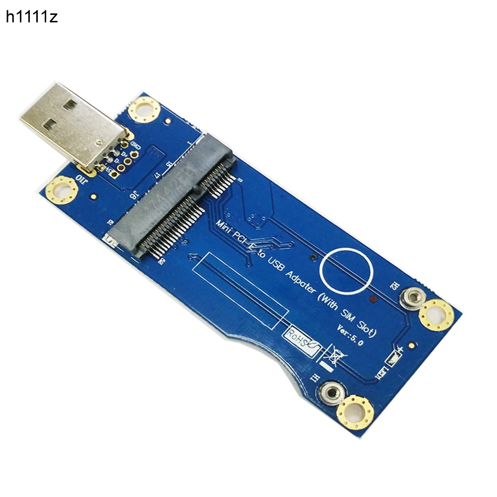 

Адаптер Mini PCI-E к USB со слотом для SIM-карты, для модуля WWAN LTE Mini PCIE Card к настольному ПК USB 2,0, поддержка SIM 6Pin 8Pin карты