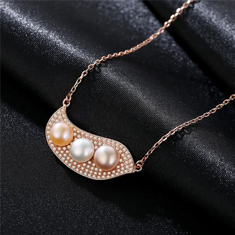Latest Fashion Women Necklace Elegant 925 Sterling Silver Freshwater Pearl Pendant Necklaces | Украшения и аксессуары