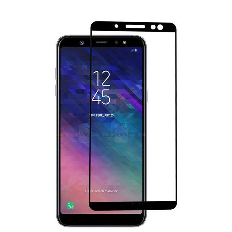 Fecoprior 2 шт. A6 закаленное Стекло для samsung Galaxy плюс 2018 Экран Full Cover Защитный фильм |
