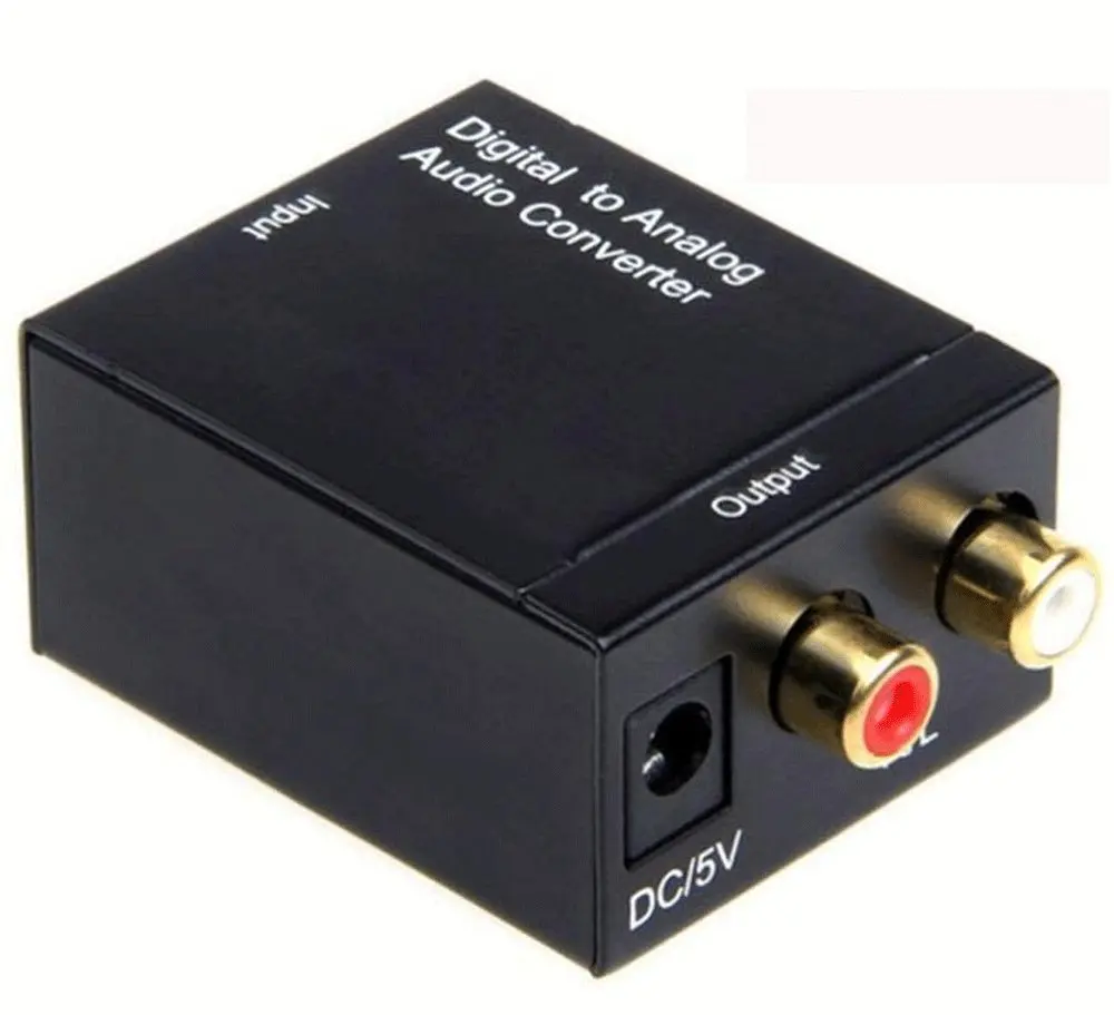 Sanchow Digital to Analog Audio Converter Adapter Optical Fiber Coaxial RCA Signal Home Theater for DVD | Электроника